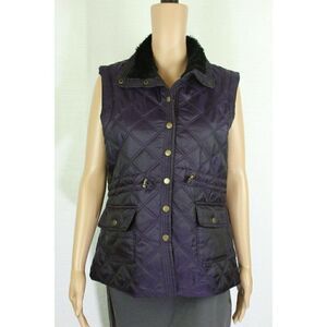 Great Northwest Vest M Puffer Purple Sleeveless Womens